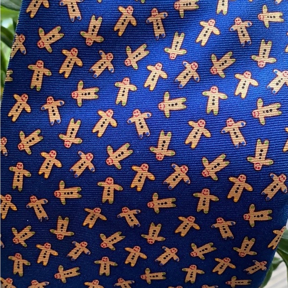FUN Holiday party tie! Gingerbread men man ! - Picture 1 of 3